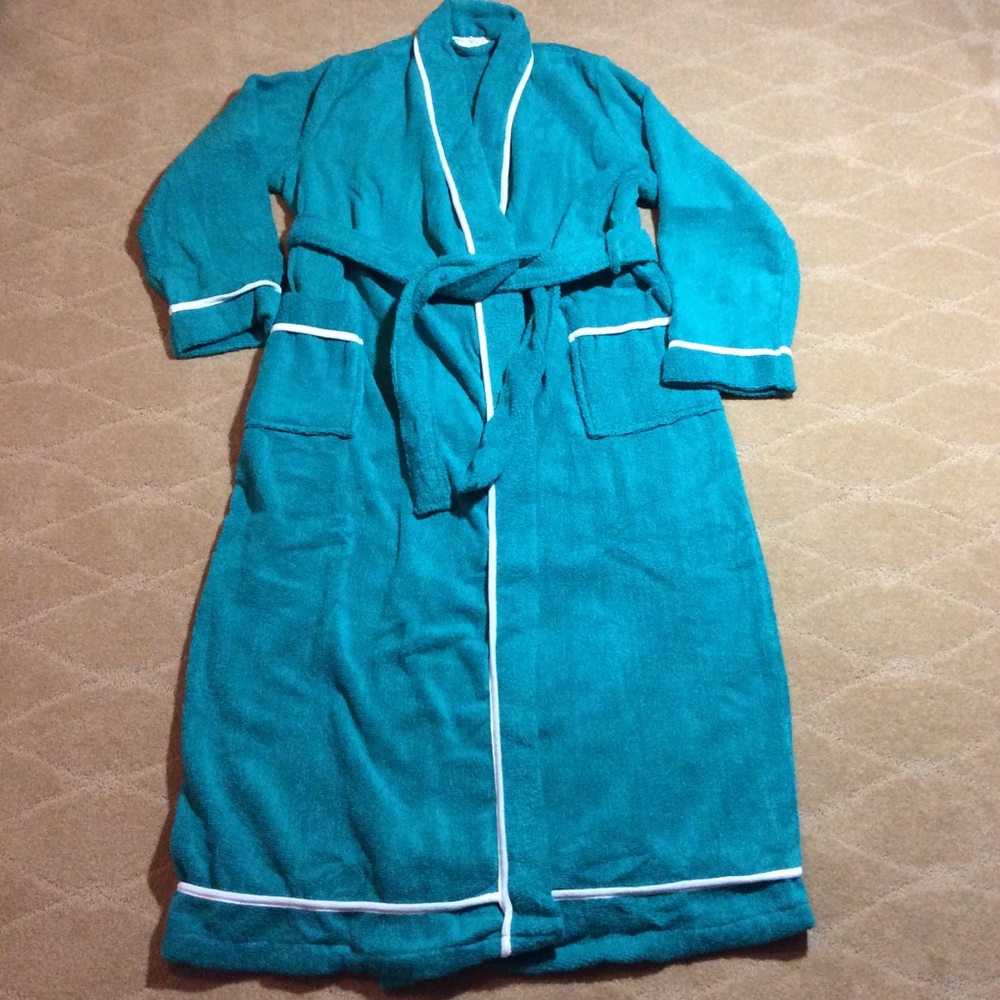 Dreams & Co. NWT Spa Cotton Wrap Robe, Med. 14/16
